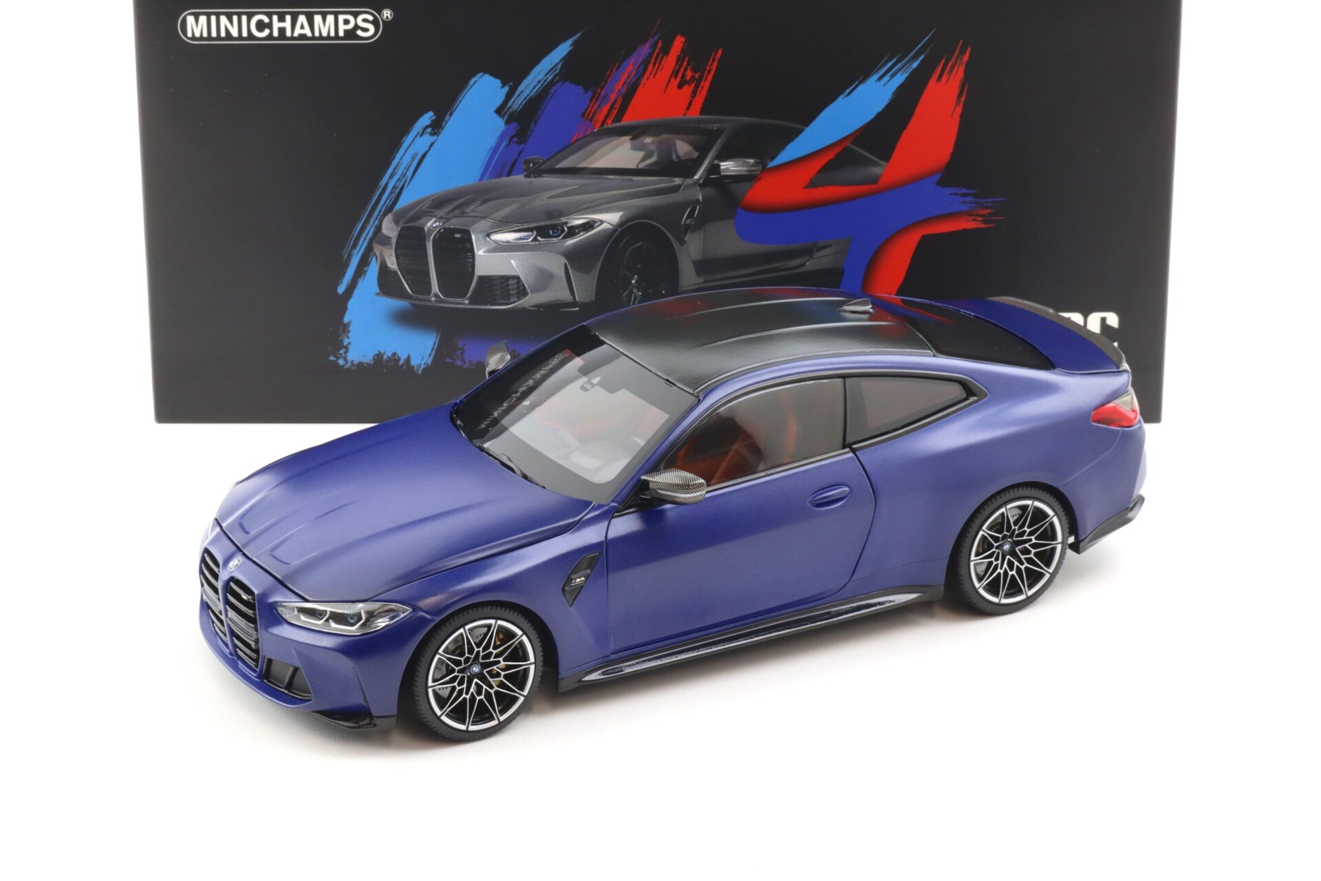 1:18 Minichamps BMW M4 (G82) Coupe 2020 Frozen Portimao blue metallic