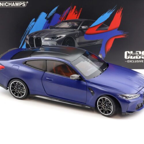 1:18 Minichamps BMW M4 (G82) Coupe 2020 Frozen Portimao blue metallic