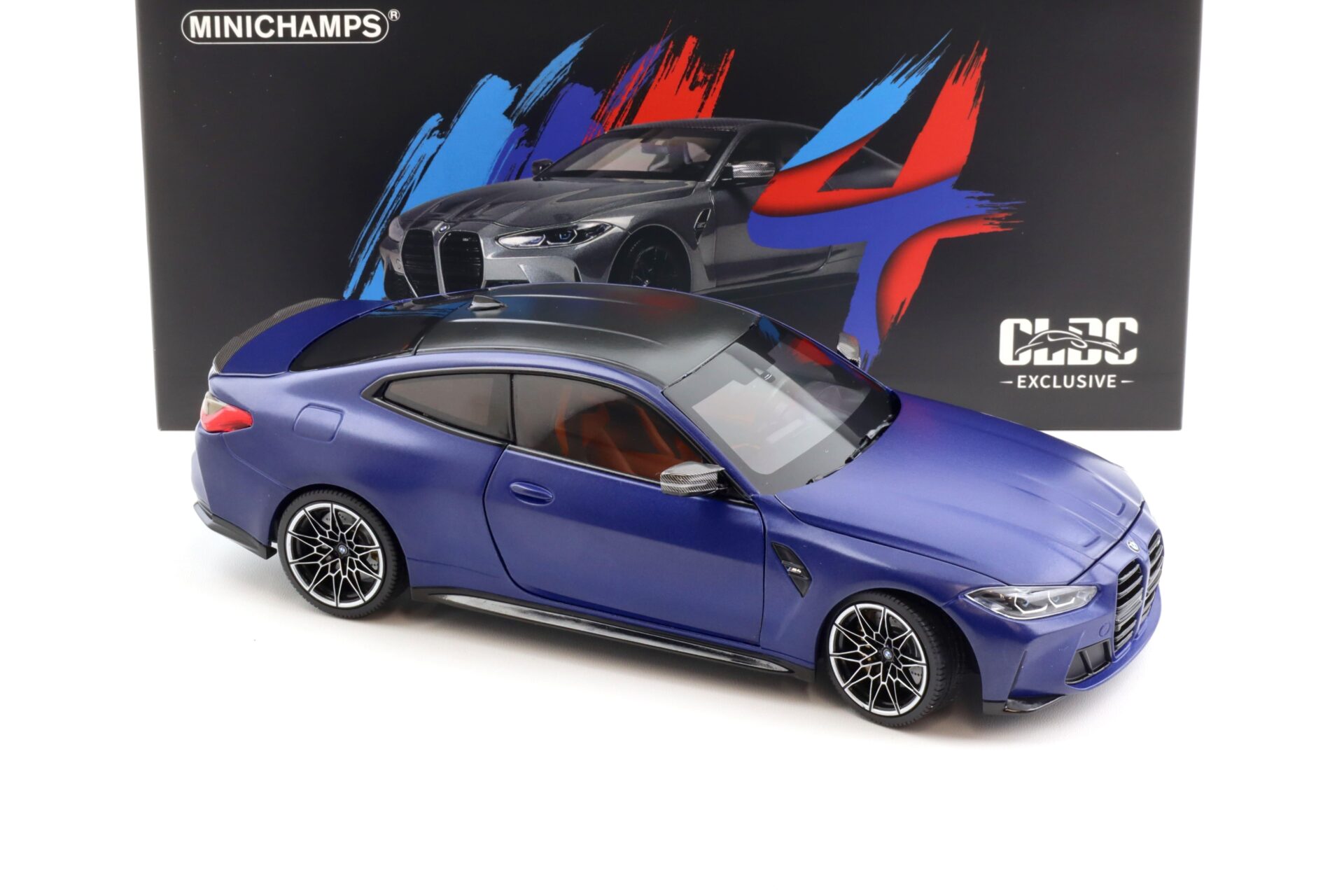 1:18 Minichamps BMW M4 (G82) Coupe 2020 Frozen Portimao blue metallic