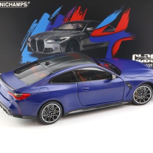 1:18 Minichamps BMW M4 (G82) Coupe 2020 Frozen Portimao blue metallic
