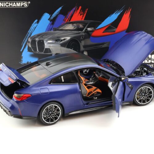 1:18 Minichamps BMW M4 (G82) Coupe 2020 Frozen Portimao blue metallic
