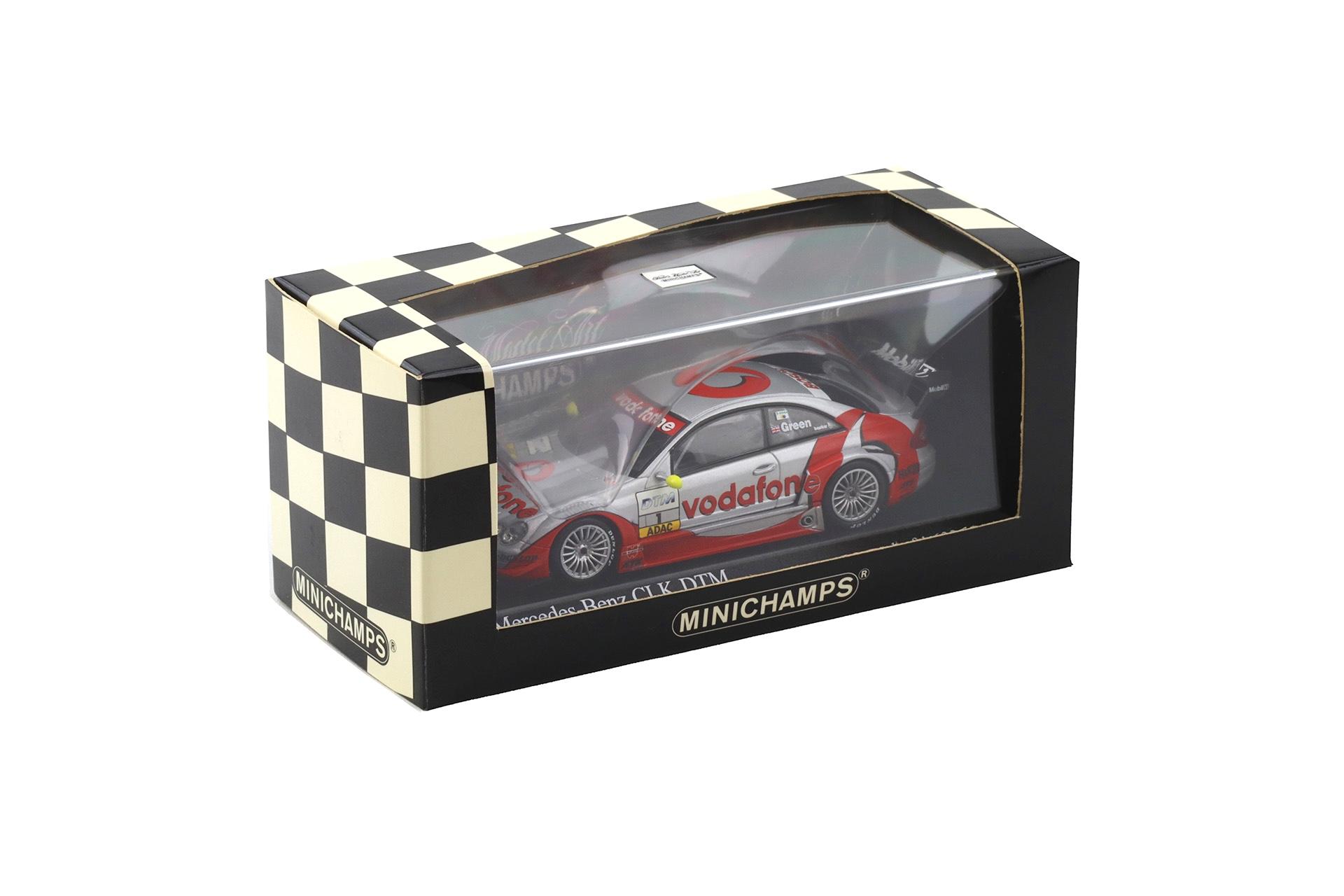 1:43 Minichamps Mercedes CLK DTM BRDC Award Test Day 2002 J.green #1