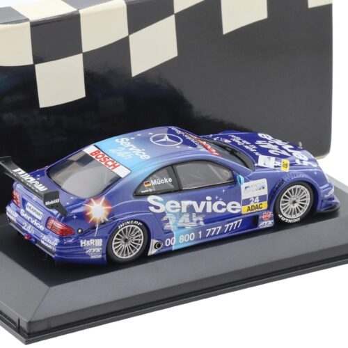 1:43 Minichamps Mercedes CLK DTM 2001 Team Service 24h S.Mücke #24