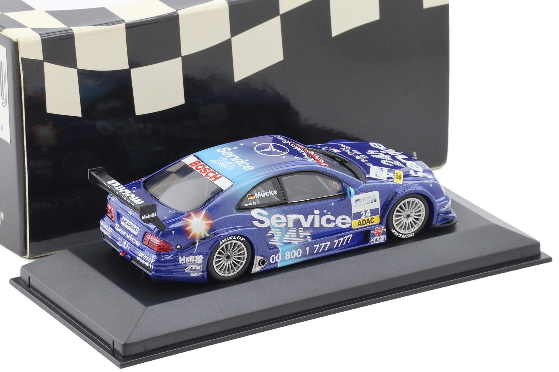 1:43 Minichamps Mercedes CLK DTM 2001 Team Service 24h S.Mücke #24