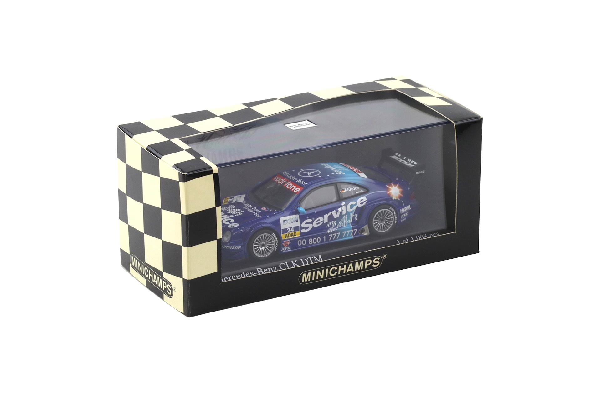 1:43 Minichamps Mercedes CLK DTM 2001 Team Service 24h S.Mücke #24