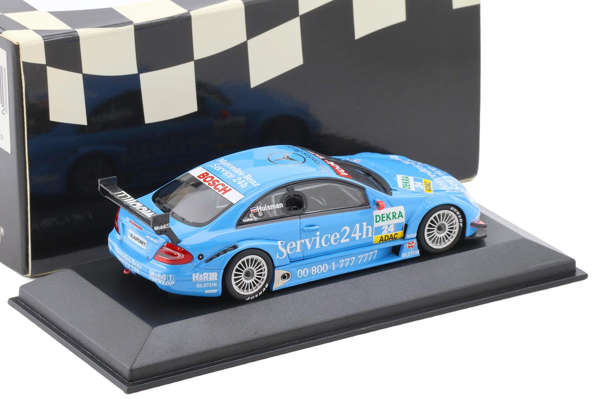 1:43 Minichamps Mercedes CLK DTM 2003 Service 24h P.Huisman #24
