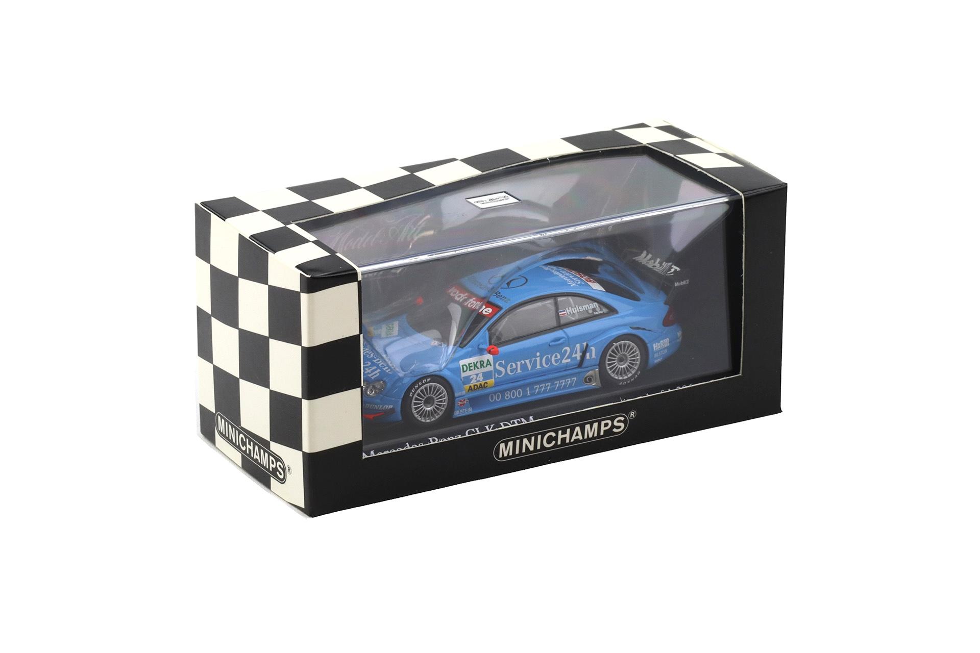 1:43 Minichamps Mercedes CLK DTM 2003 Service 24h P.Huisman #24