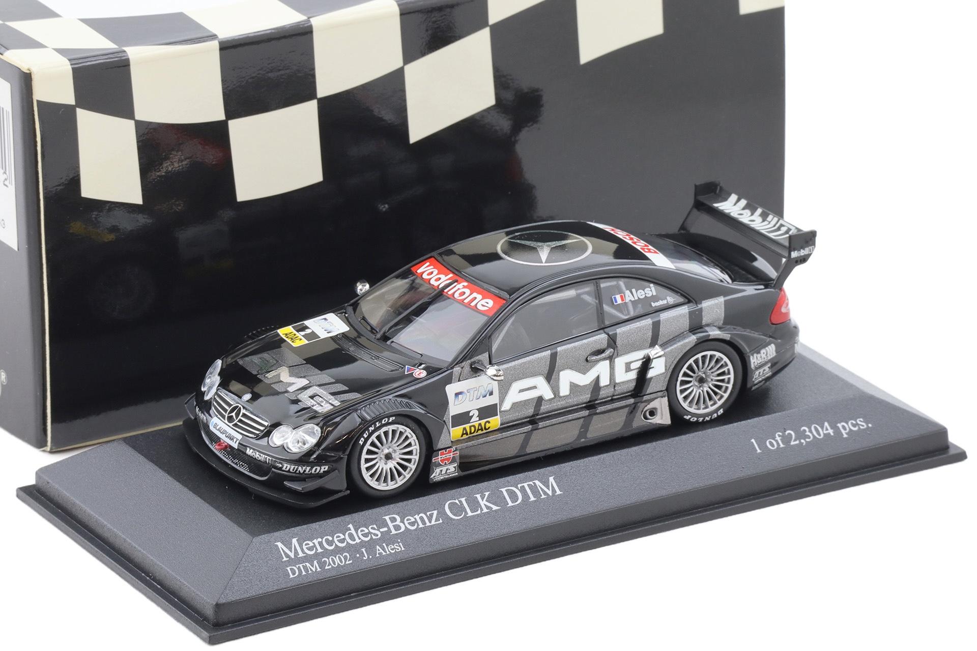 1:43 Minichamps Mercedes CLK DTM 2002 Team AMG J.Alesi #2