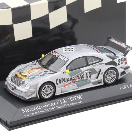 1:43 Minichamps Mercedes CLK DTM 2003 Capuava Racing 6h de Curitiba #25