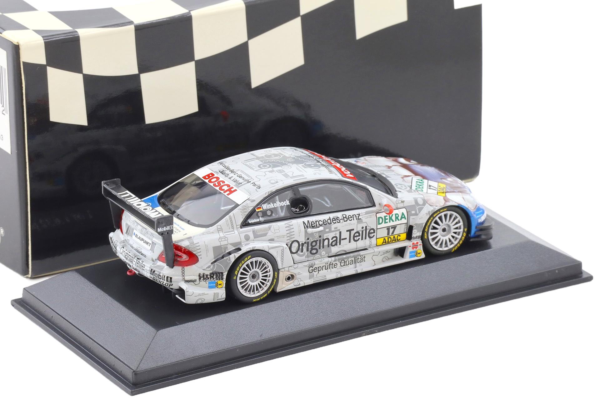 1:43 Minichamps Mercedes CLK DTM 2004 Team Persson Original-Teile Winkelhock #17