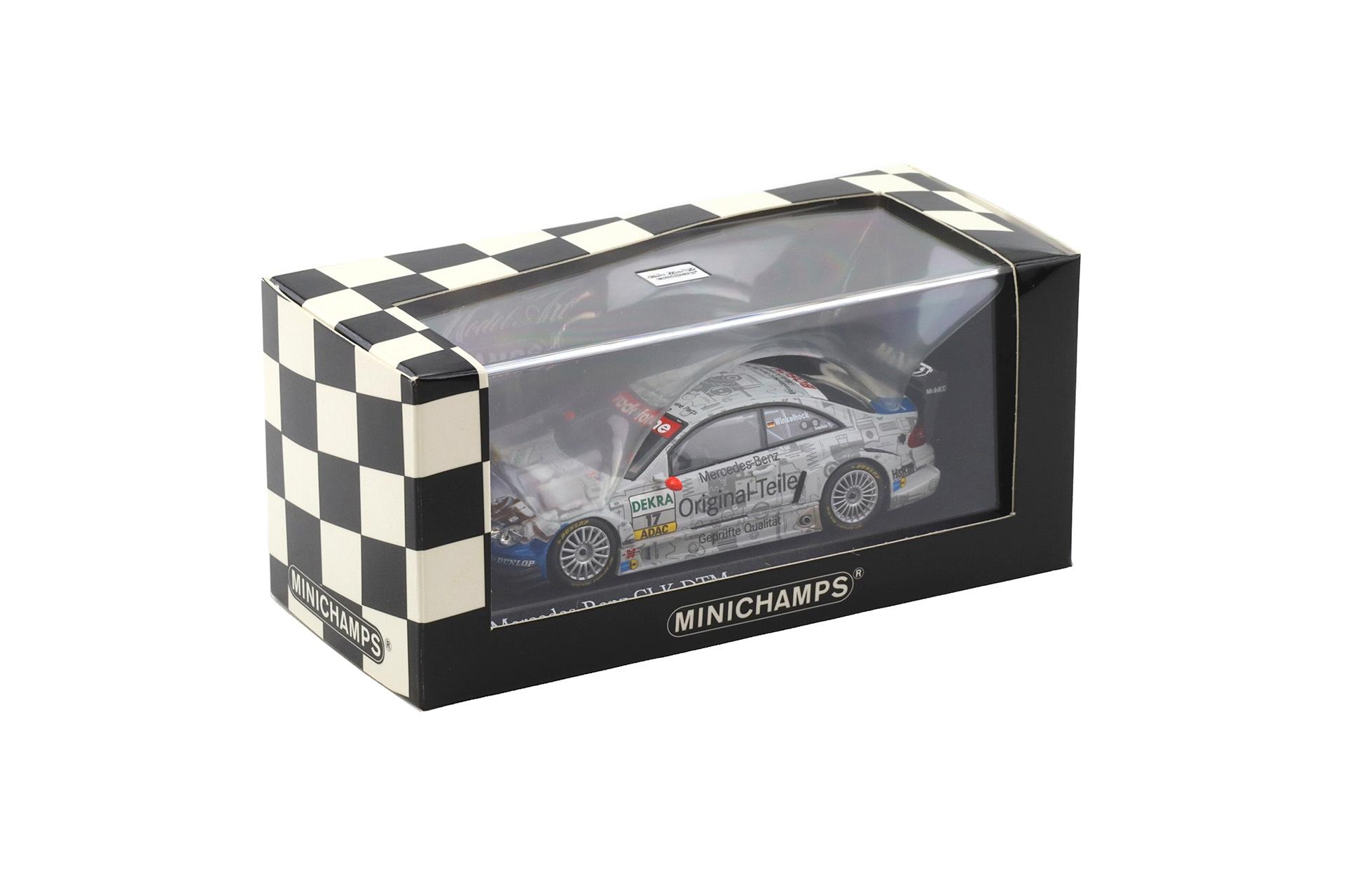 1:43 Minichamps Mercedes CLK DTM 2004 Team Persson Original-Teile Winkelhock #17