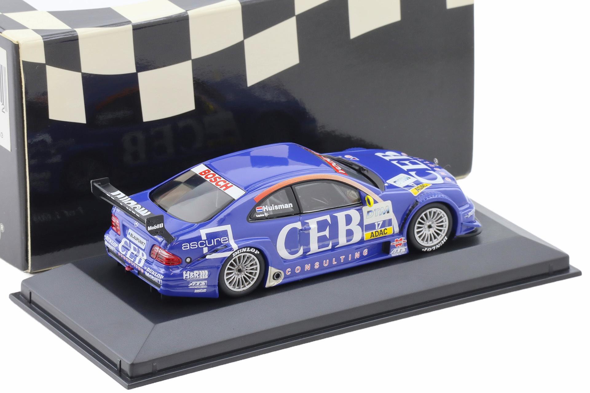 1:43 Minichamps Mercedes CLK DTM 2001 Team CEB AMG P.Huisman #17
