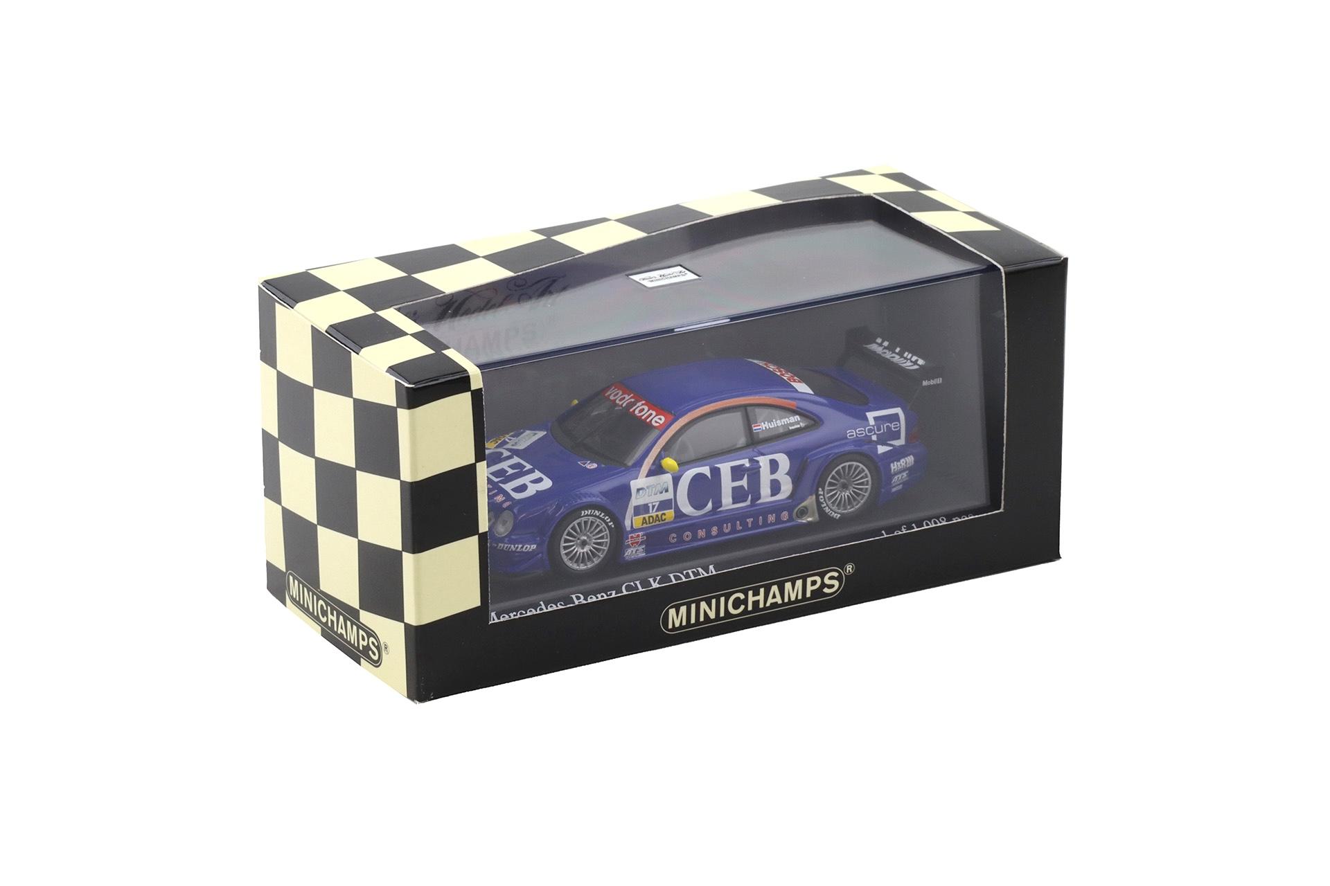 1:43 Minichamps Mercedes CLK DTM 2001 Team CEB AMG P.Huisman #17