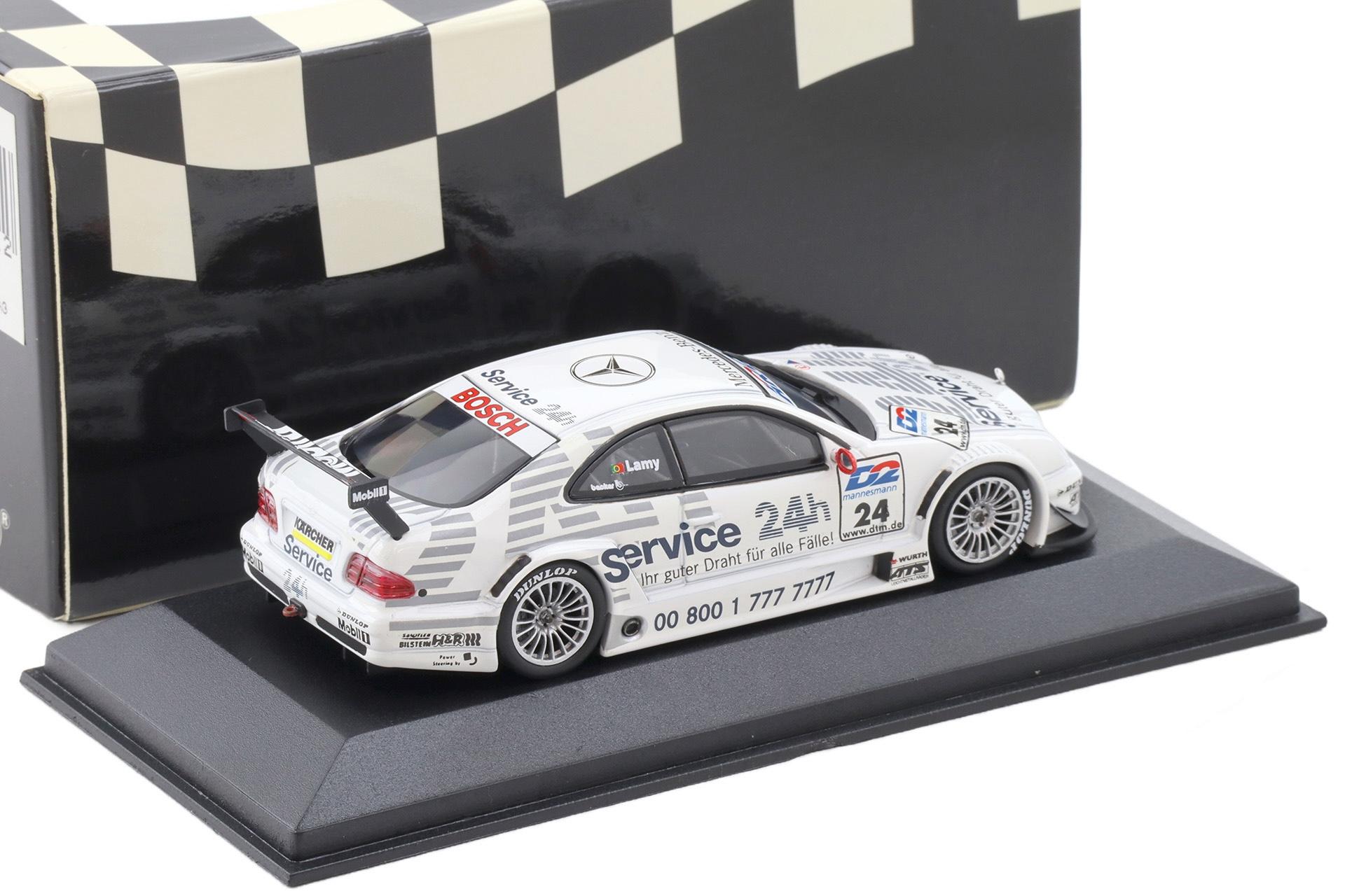 1:43 Minichamps Mercedes CLK DTM 2000 Team Rosberg Service 24h P.Lamy #24