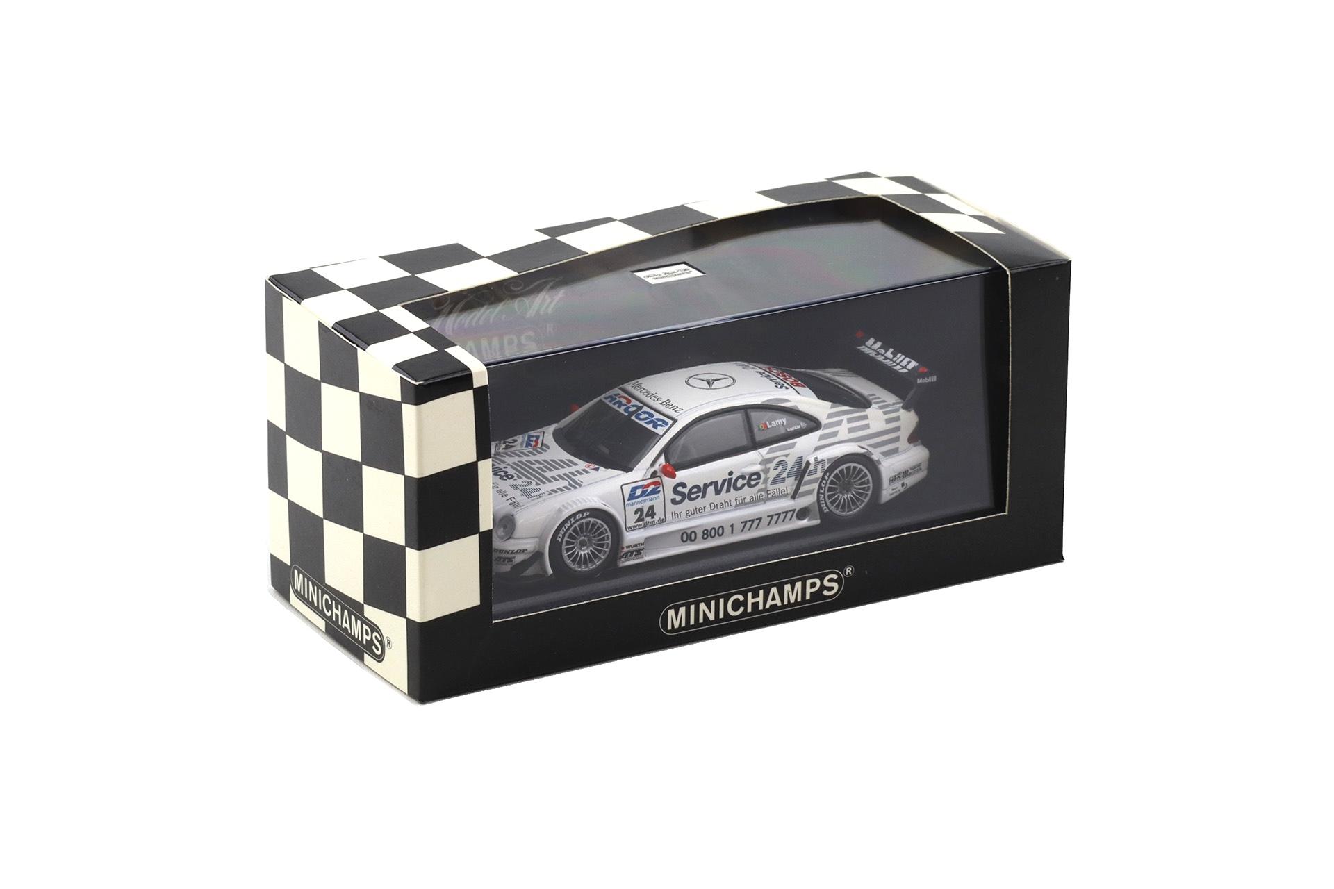 1:43 Minichamps Mercedes CLK DTM 2000 Team Rosberg Service 24h P.Lamy #24