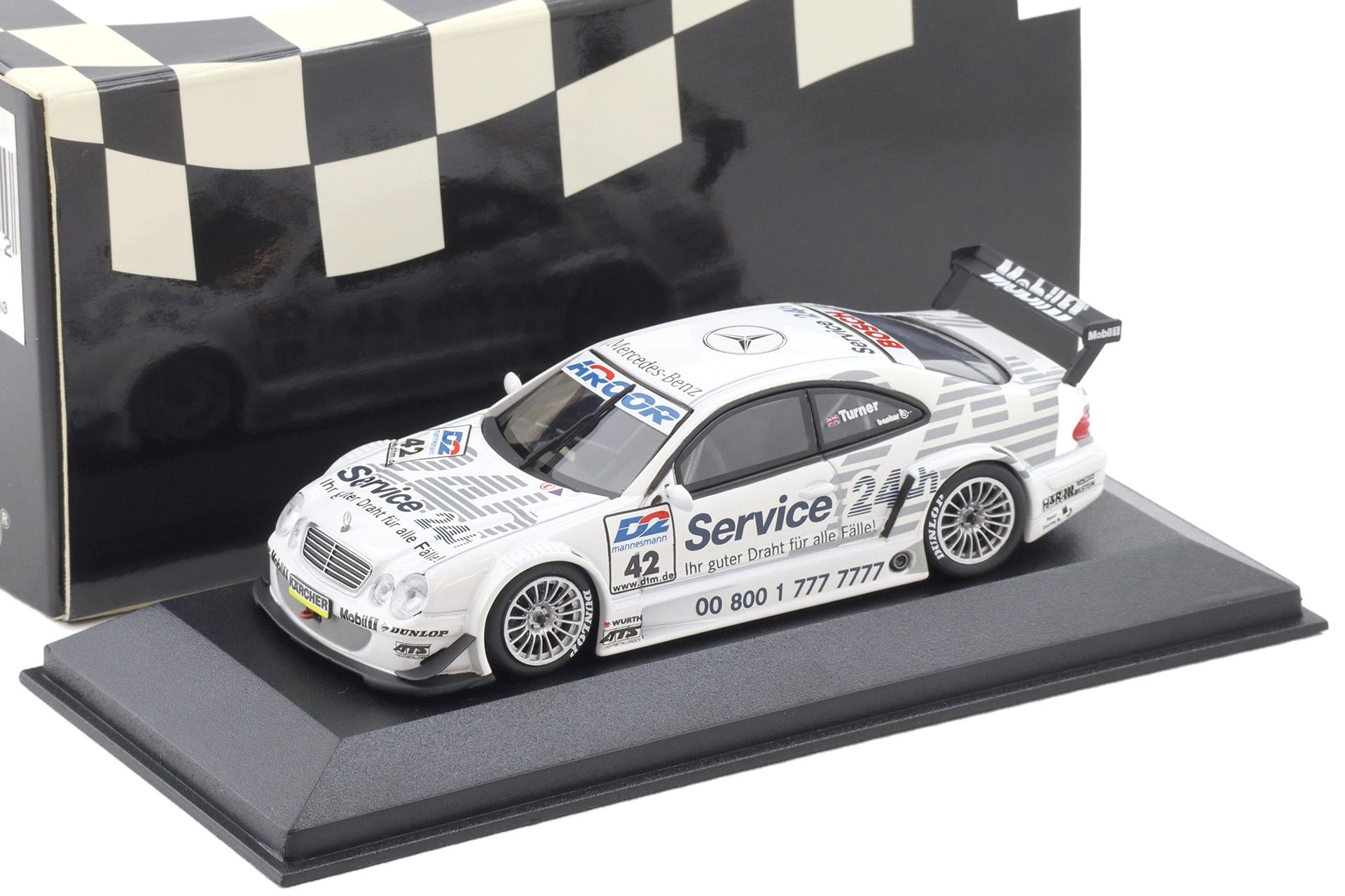 1:43 Minichamps Mercedes CLK DTM 2000 Team Rosberg D.Turner #42