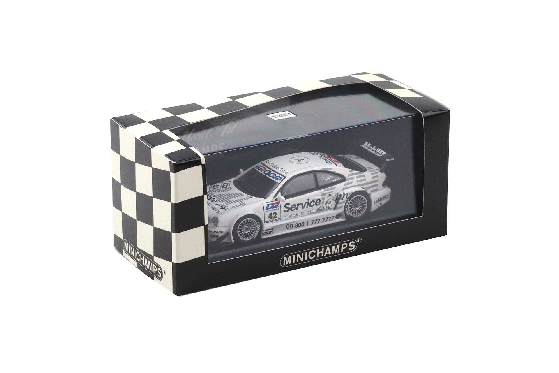 1:43 Minichamps Mercedes CLK DTM 2000 Team Rosberg D.Turner #42