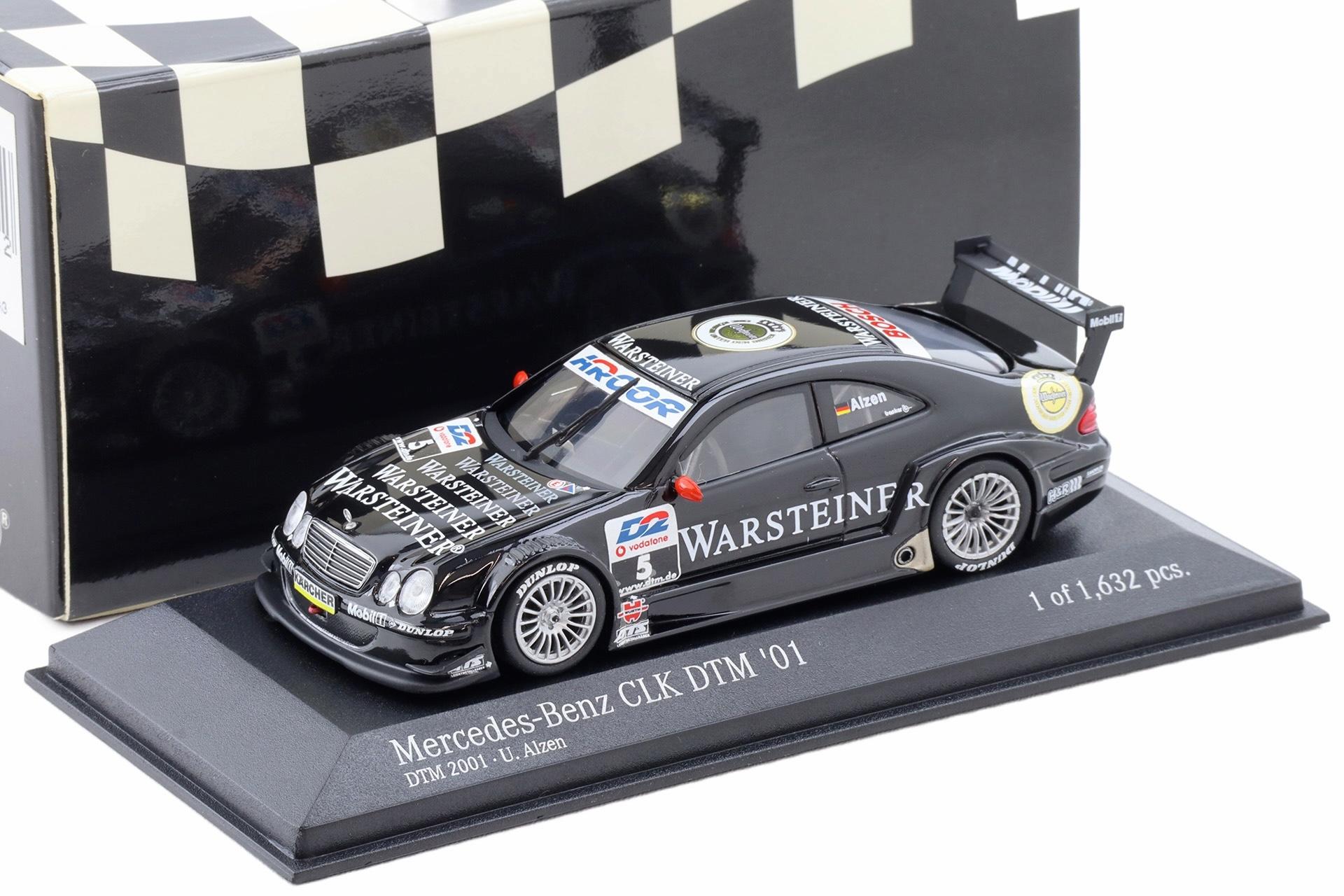 1:43 Minichamps Mercedes CLK DTM 2001 Team Warsteiner AMG U.Alzen #5