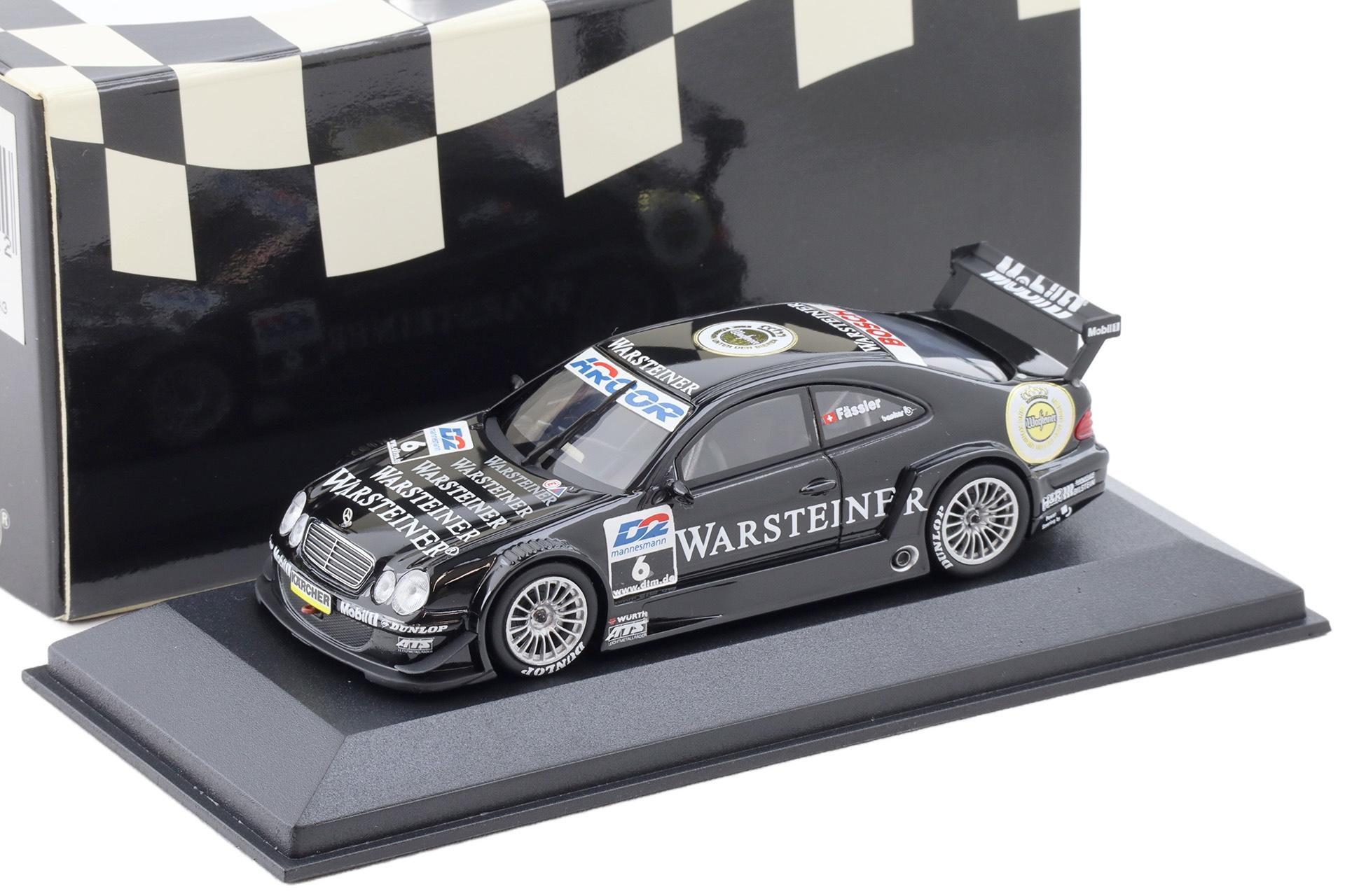 1:43 Minichamps Mercedes CLK DTM 2000 Team AMG Warsteiner M.Fässler #6