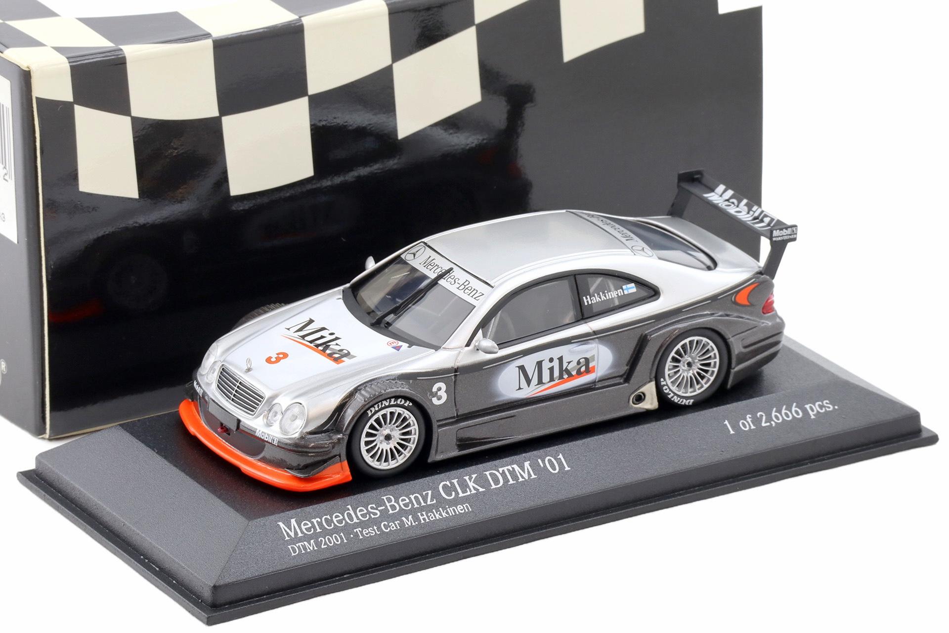 1:43 Minichamps Mercedes CLK DTM 2001 Test Car M.Hakkinen #3
