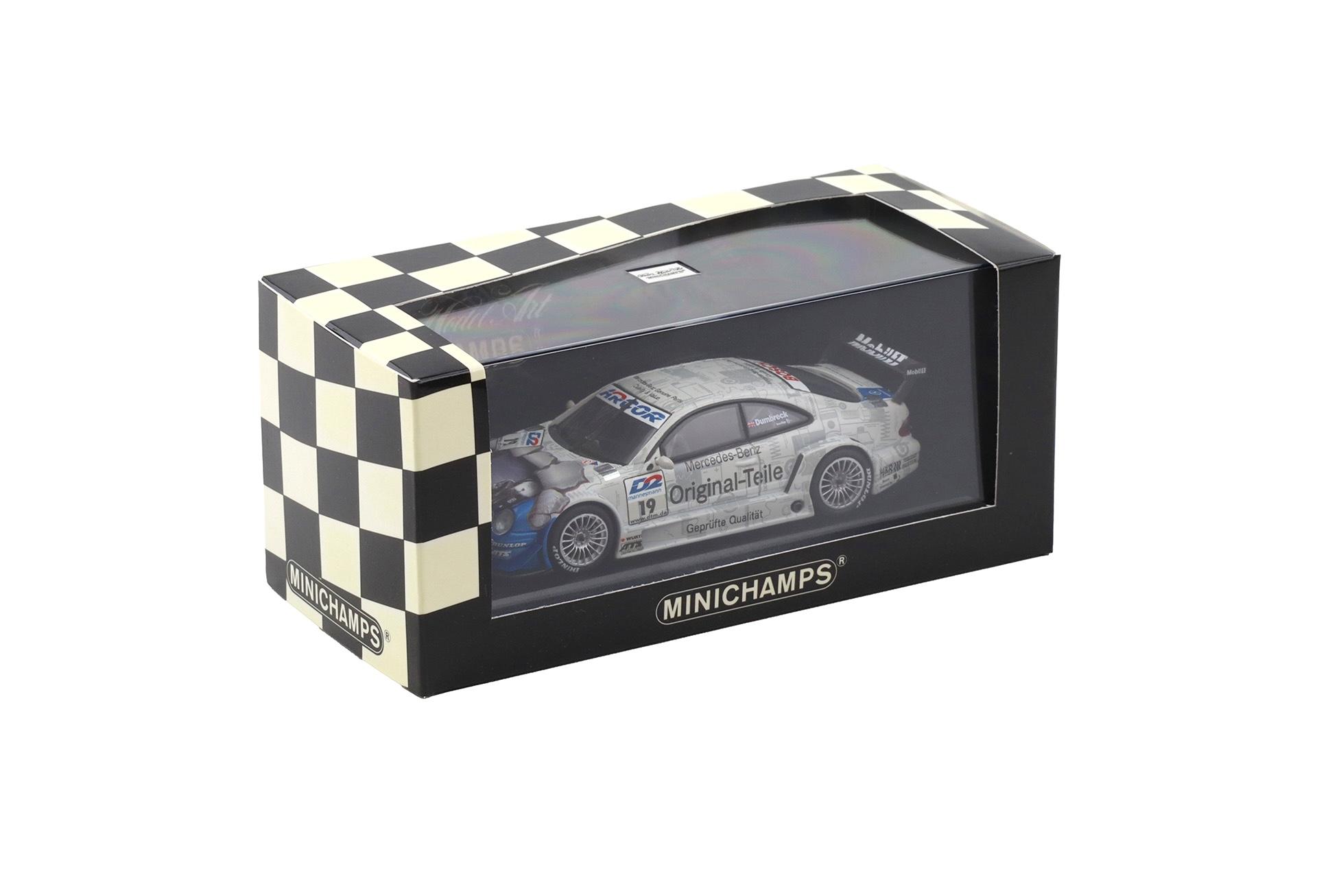 1:43 Minichamps Mercedes CLK DTM 2000 Team Persson Original-Teile P.Dumbreck #19