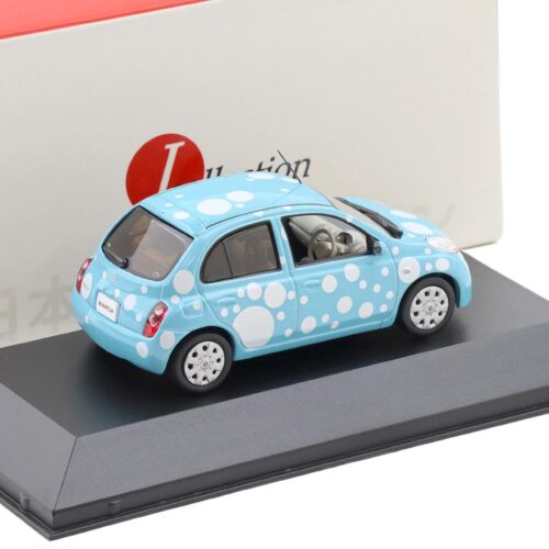 1:43 J-Collection Nissan Micra March Bubble Version blue