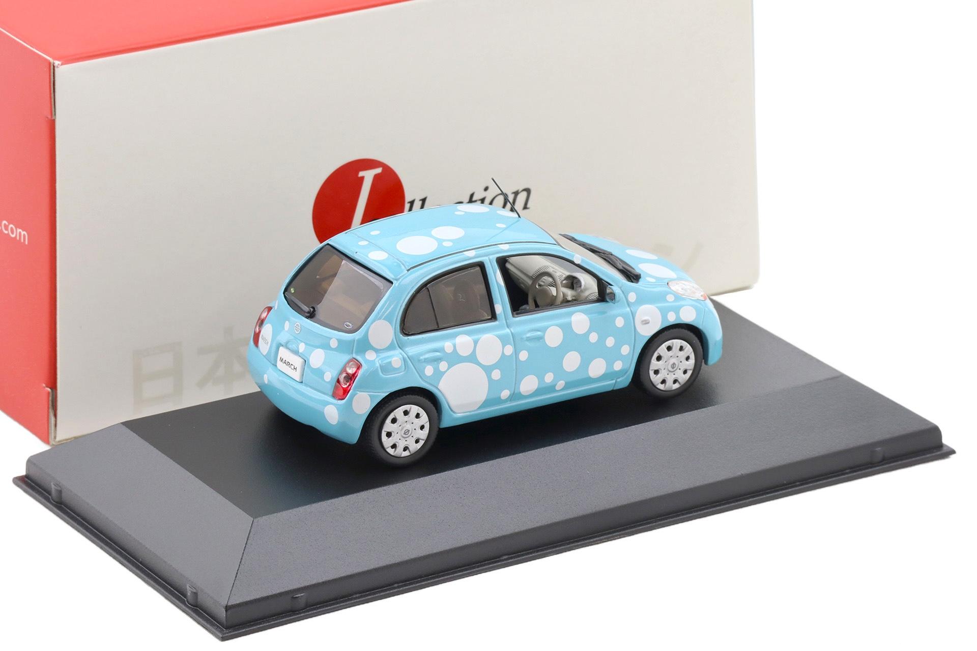 1:43 J-Collection Nissan Micra March Bubble Version blue