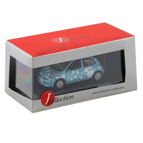 1:43 J-Collection Nissan Micra March Bubble Version blue