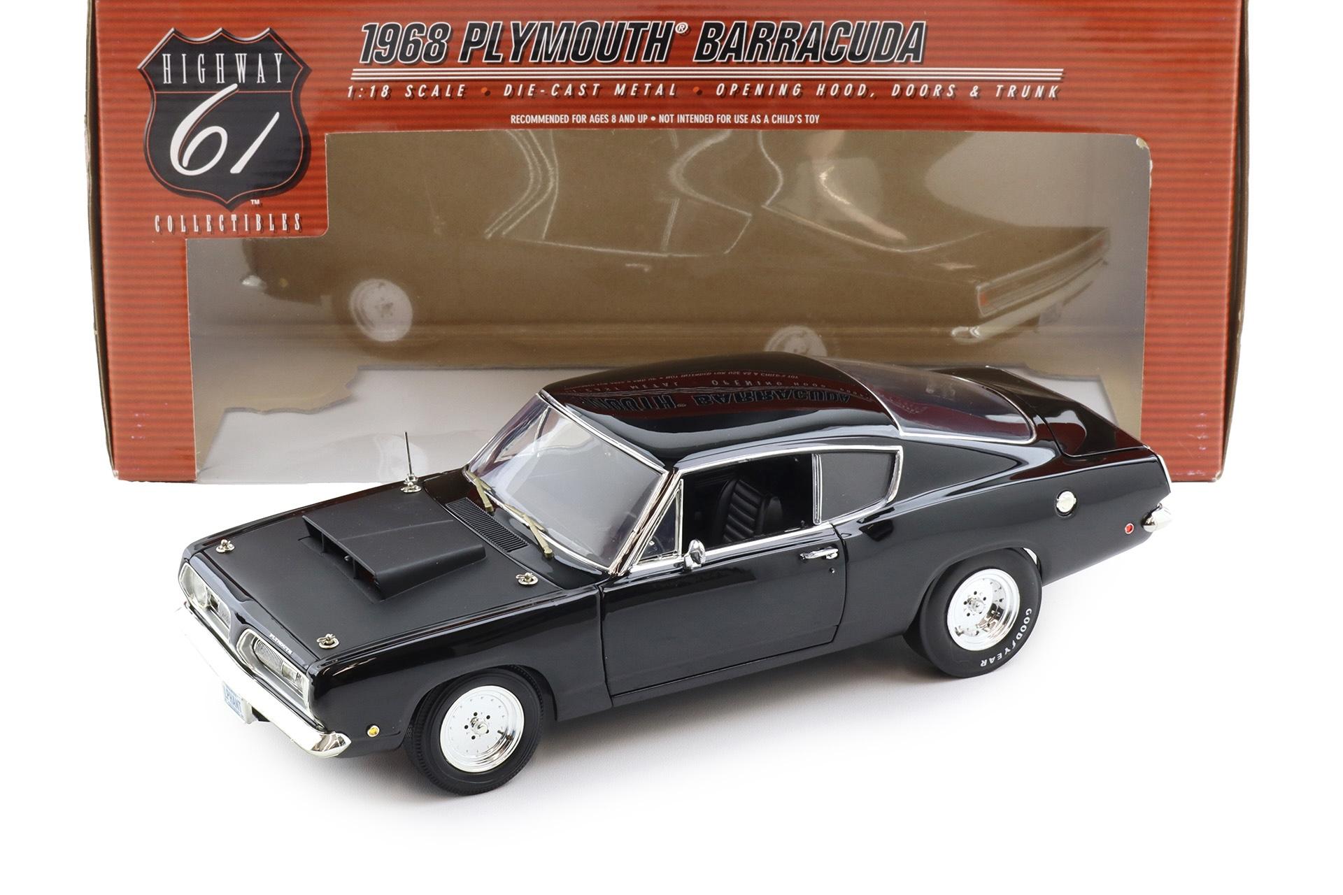 1:18 Highway61 Supercar Collectibles Plymouth Barracuda Super Street black
