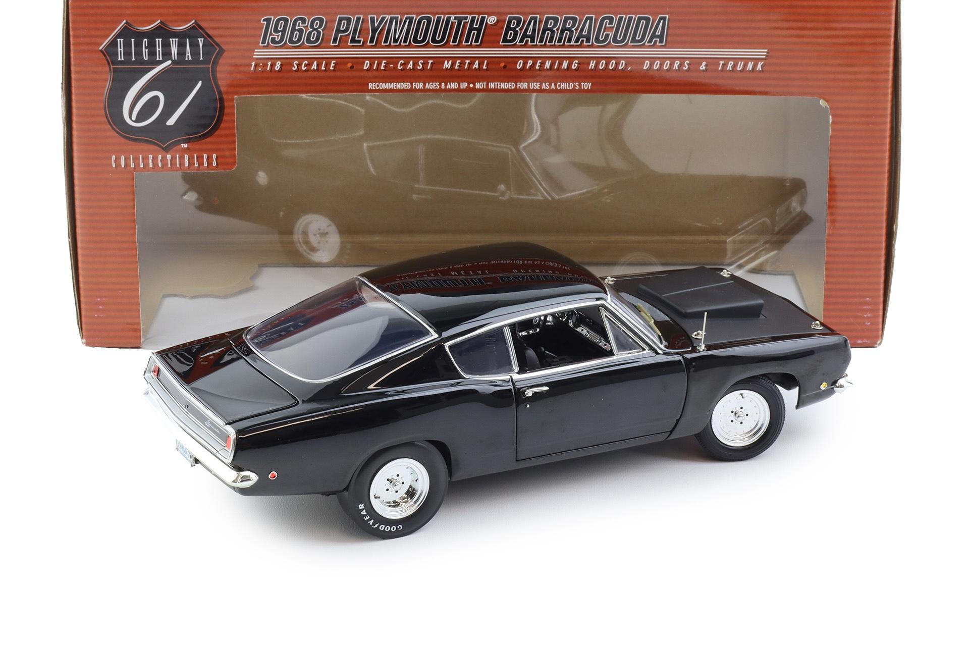 1:18 Highway61 Supercar Collectibles Plymouth Barracuda Super Street black
