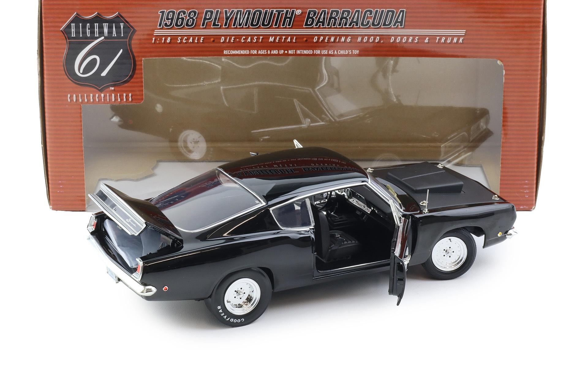1:18 Highway61 Supercar Collectibles Plymouth Barracuda Super Street black