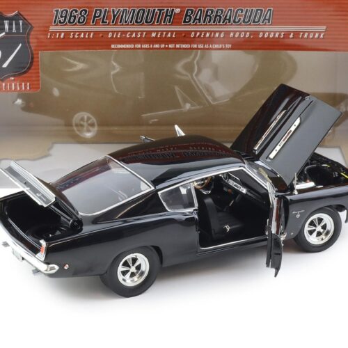 1:18 Highway61 Supercar Collectibles Plymouth Barracuda Super Street Cuda black
