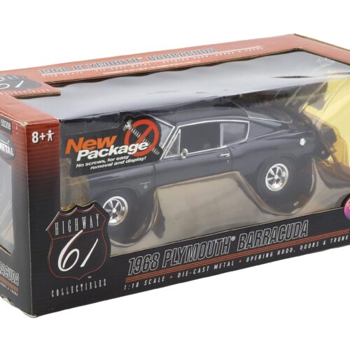 1:18 Highway61 Supercar Collectibles Plymouth Barracuda Super Street Cuda black