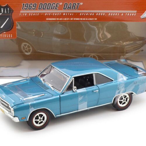 1:18 Highway61 Dodge Dart GTS 1969 Bright blue metallic