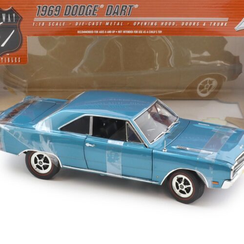 1:18 Highway61 Dodge Dart GTS 1969 Bright blue metallic