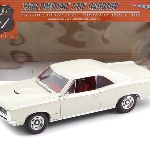 1:18 Highway61 Pontiac GTO Hardtop Coupe 1966 beige/ red interior