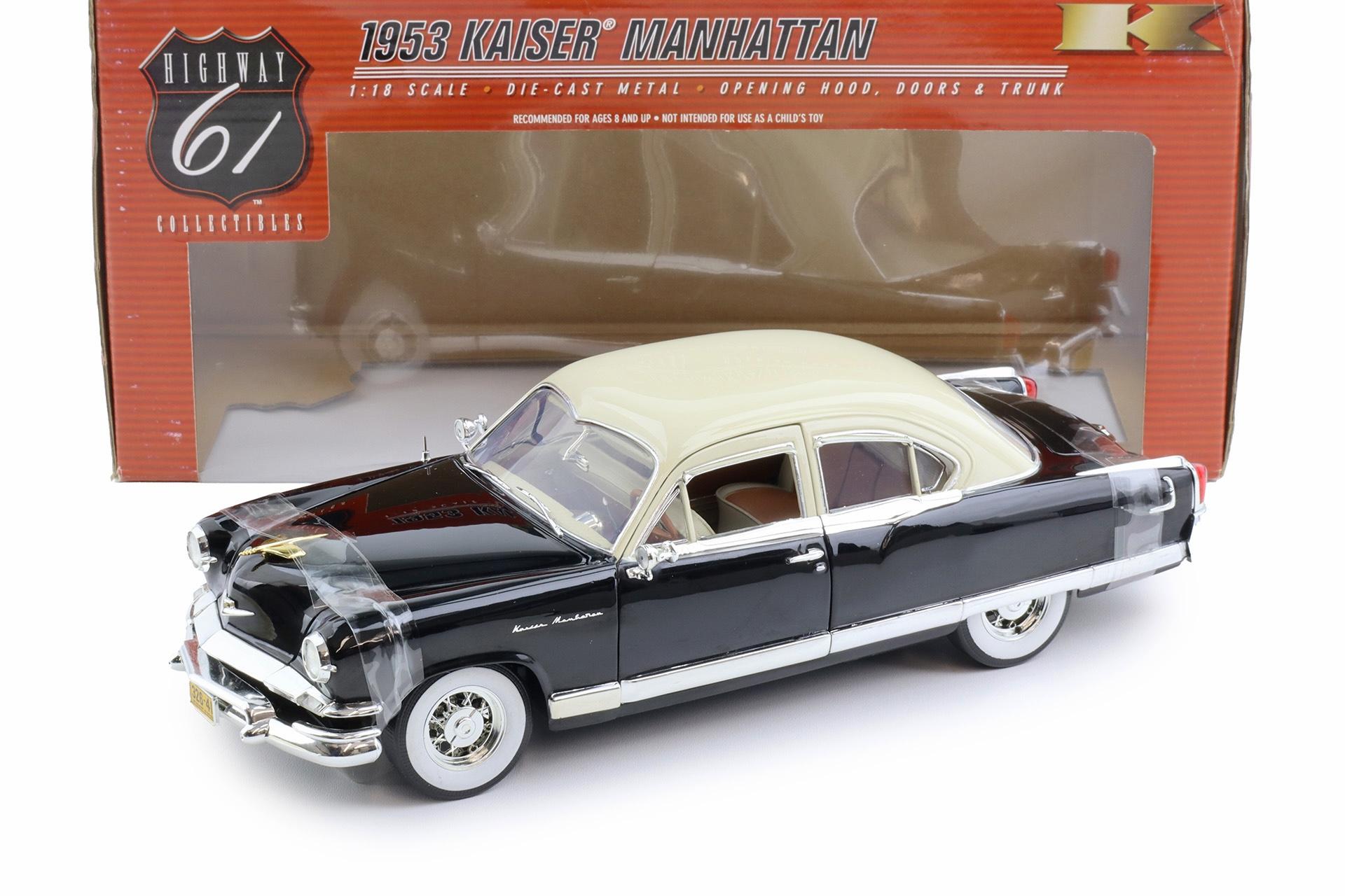 1:18 Highway61 Kaiser Manhattan 1953 black/ beige roof