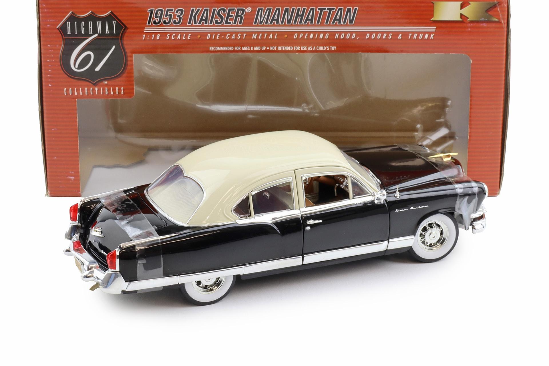 1:18 Highway61 Kaiser Manhattan 1953 black/ beige roof