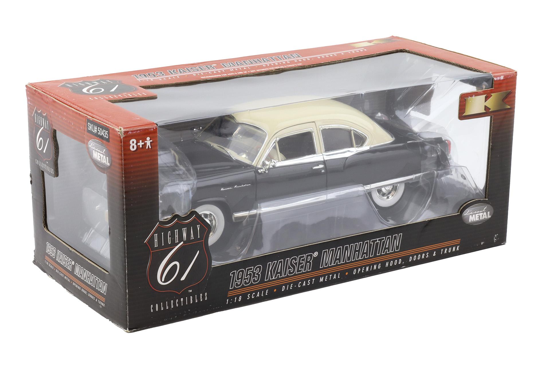 1:18 Highway61 Kaiser Manhattan 1953 black/ beige roof