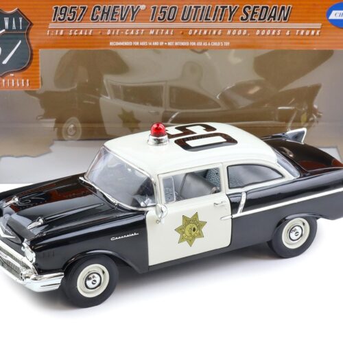 1:18 Highway61 Chevrolet 150 Utility Sedan 1957 Police black/ white