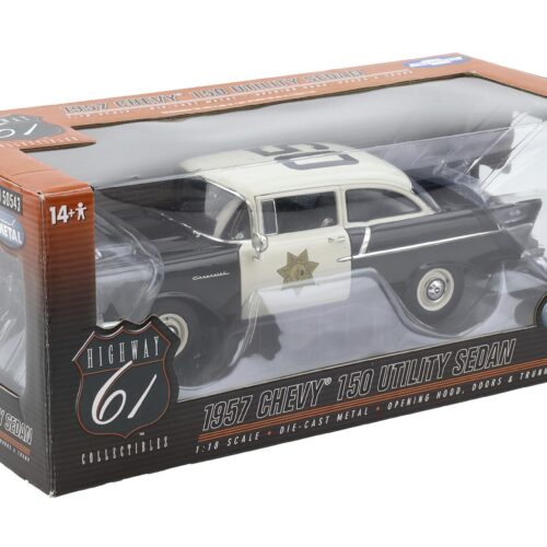 1:18 Highway61 Chevrolet 150 Utility Sedan 1957 Police black/ white
