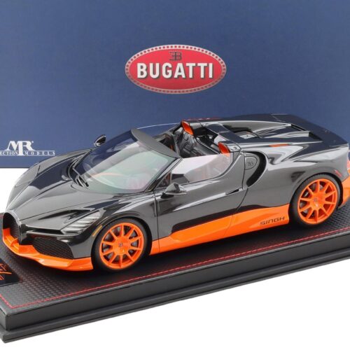 1:18 MR Collection Bugatti W16 Mistral World Record 2023 Carbon/ orange - Limited 199 pcs.