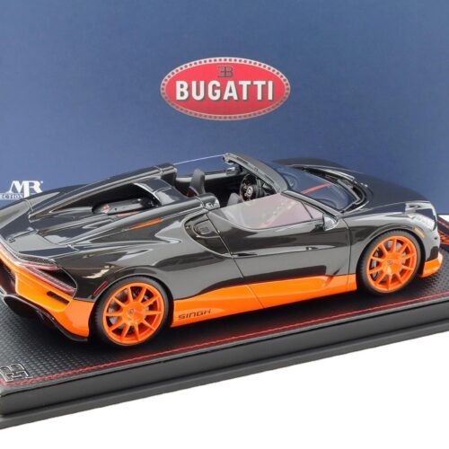 1:18 MR Collection Bugatti W16 Mistral World Record 2023 Carbon/ orange - Limited 199 pcs.