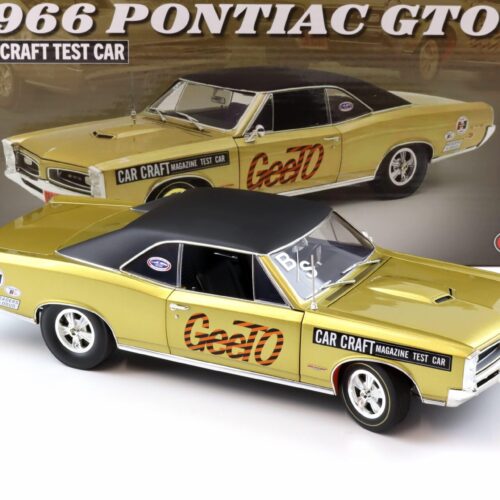 1:18 ACME 1966 Pontiac GTO Car Craft Test Car gold metallic/ black roof