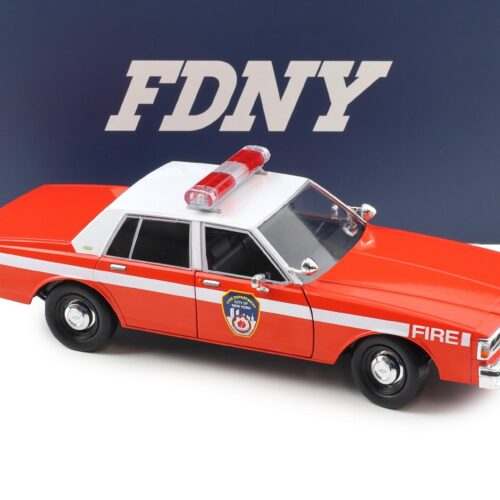 1:18 Greenlight 1987 Chevrolet Caprice 9CI FDNY New York Fire Department red