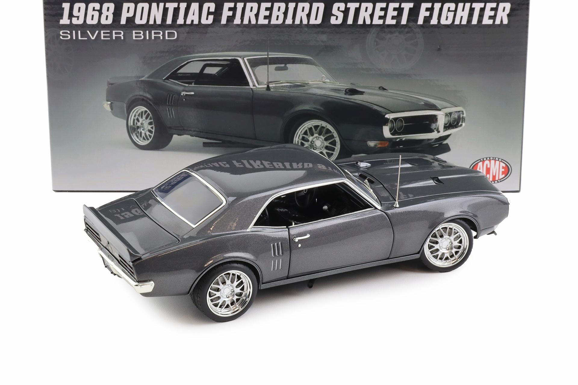 1:18 ACME 1968 Pontiac Firebird Street Fighter Silver Bird
