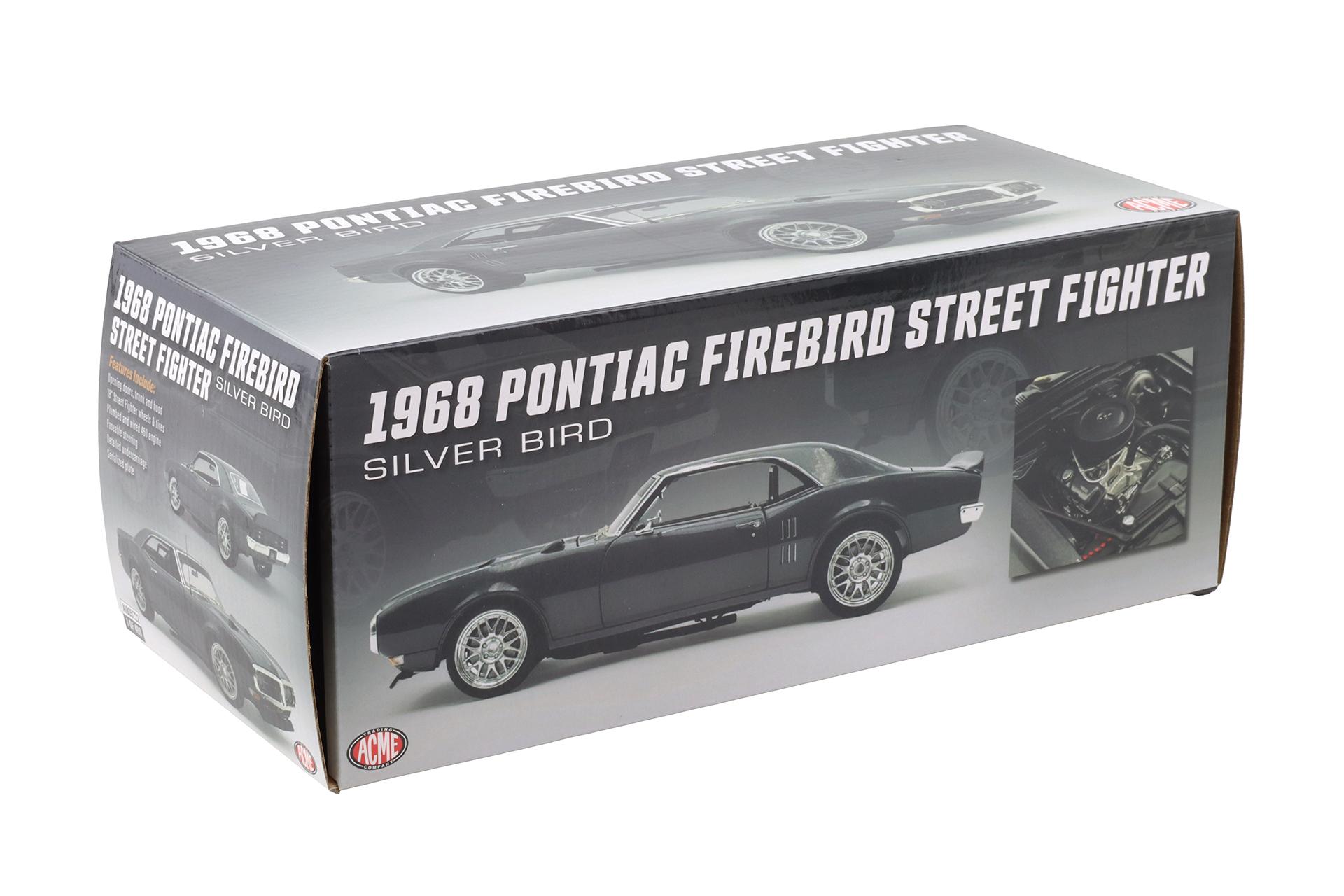 1:18 ACME 1968 Pontiac Firebird Street Fighter Silver Bird