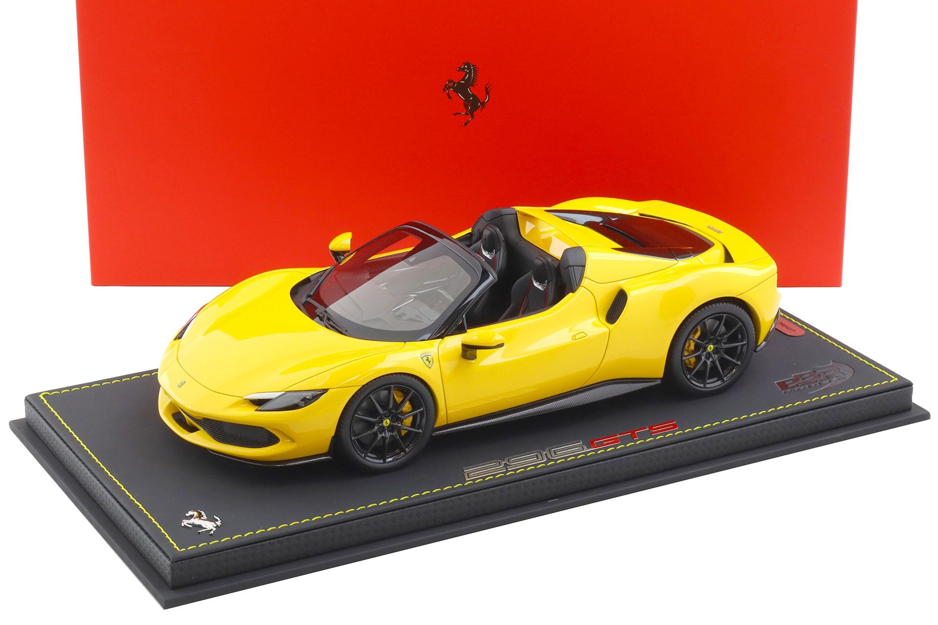 1:18 BBR Ferrari 296 GTS Giallo Modena yellow - Limited 100 pcs.
