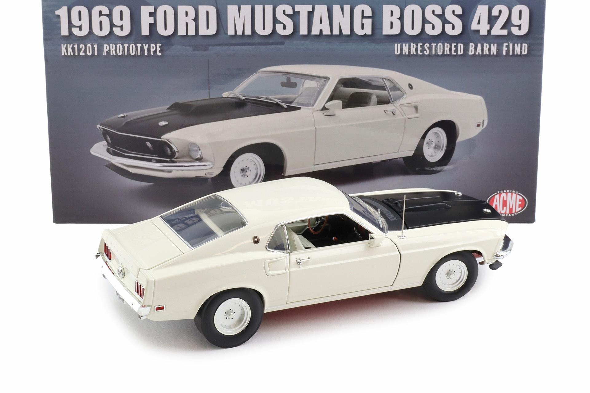 1:18 ACME 1969 Ford Mustang Boss 429 KK1201 Prototype Unrestored