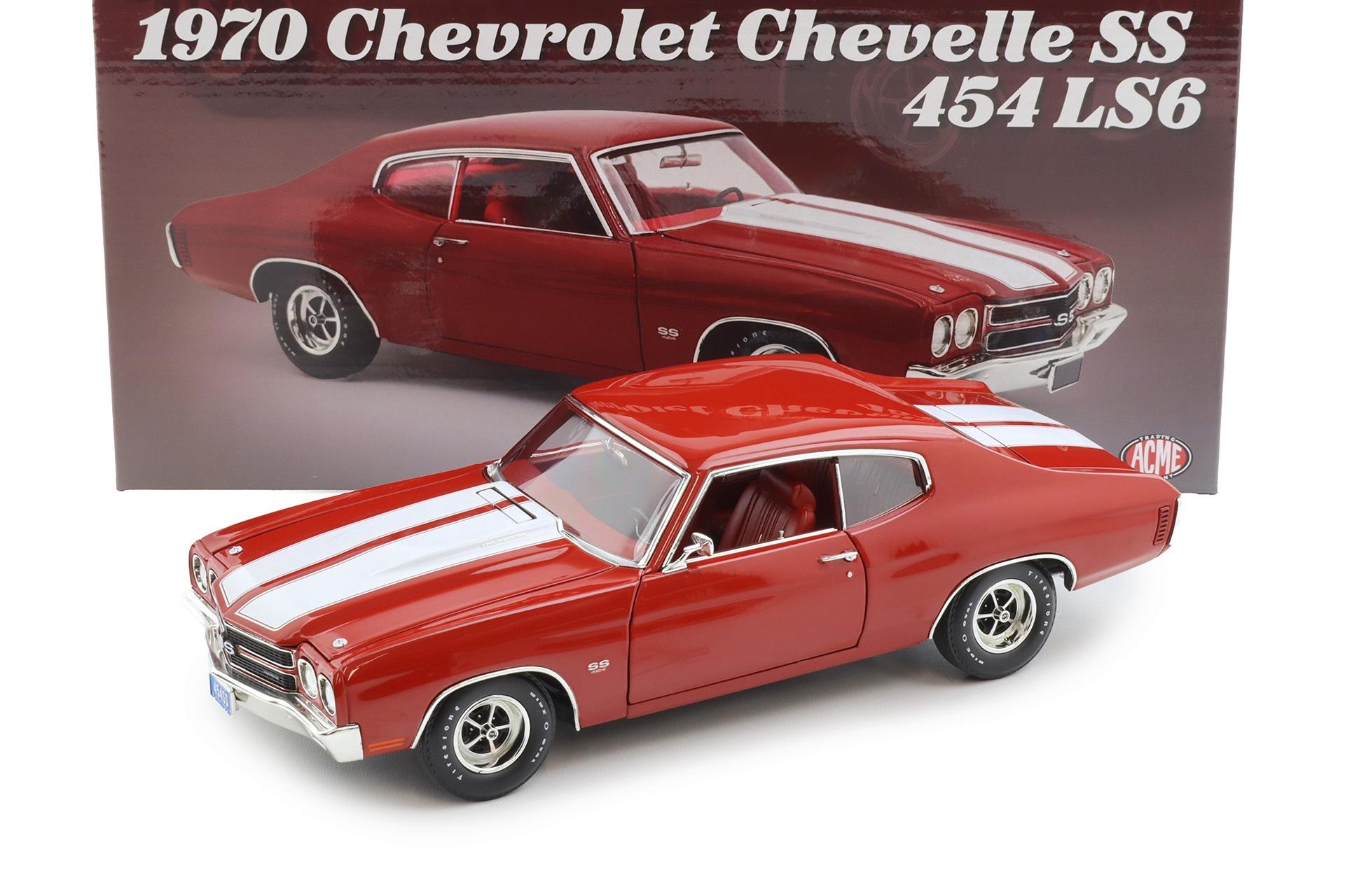 1:18 ACME 1970 Chevrolet Chevelle SS 454 LS6 Coupe Cranberry red A1805530